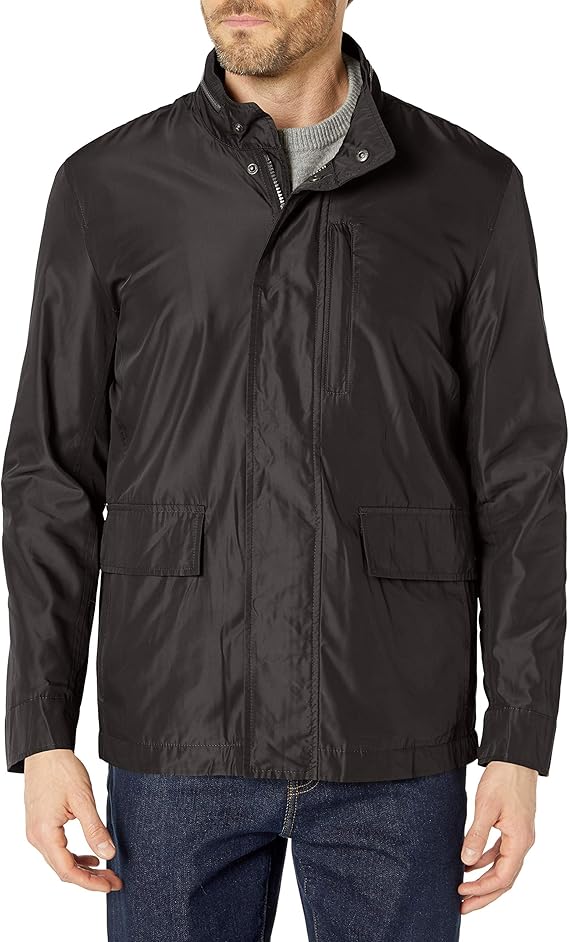Cole Haan Signature Men's Packable Rain Jacket at Amazon Men’s Clothing