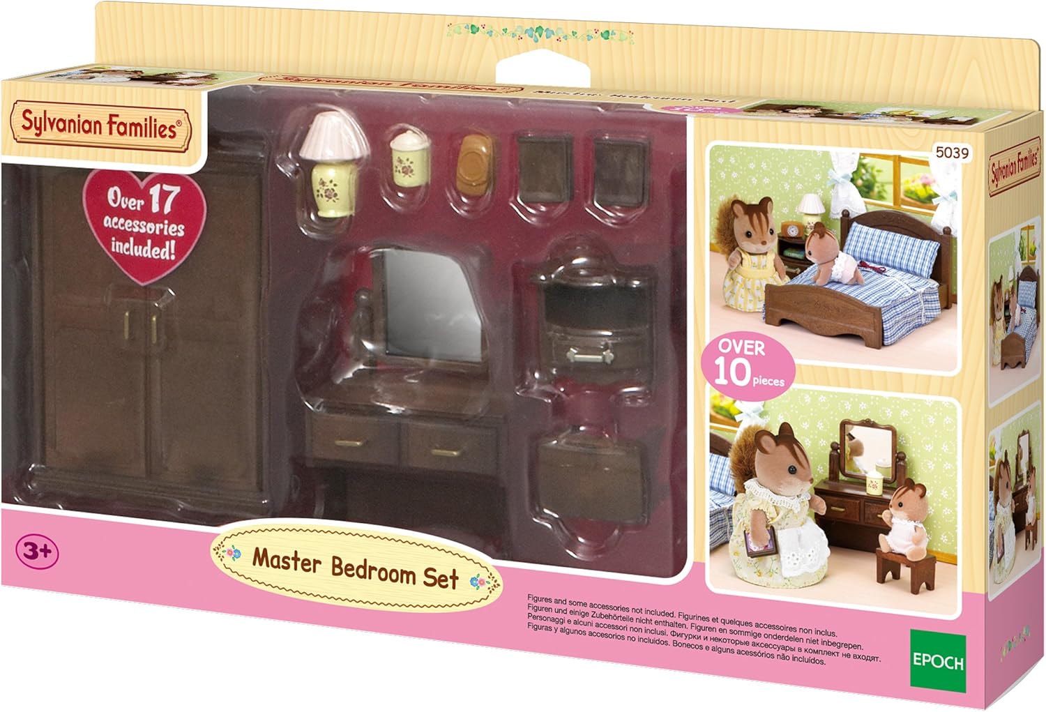 sylvanian bedroom and vanity set