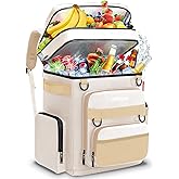 AMNOW Backpack Cooler Insulated Leak Proof for Men Women 50 Cans Soft Cooler Backpack Insulated Waterproof Large Capacity Coolers Bag Portable for Lunch Camping Travel Picnic Hiking