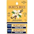 Burt's Bees Lip Balm - Vanilla Bean, Lip Moisturizer With Responsibly Sourced Beeswax, Tint-Free, Natural Origin Conditioning Treatment, 2 Tubes, 0.15 oz.