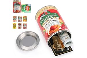 MEALIVOS Fake Can Safes Diversion Secret Stash Safes (Spaghetti & Meatball)