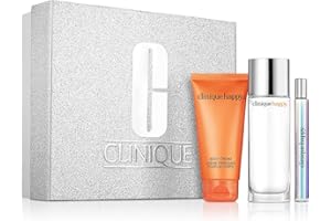 Clinique Perfectly Happy Gift Set Perfume Spray 1.7oz, Body Cream 2.5oz & Rollerball .2oz