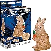 BePuzzled | Rabbit Original 3D Crystal Puzzle, Brown, Ages 12 and Up