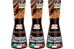 Turci Cinnamon Spray - 1.69 fl. oz (3 Pack) - A Flavor-Packed Finishing Touch on Hot/Cold Dishes - Natural Extract, Non-GMO, Preservative Free, No Artificial Color/Flavor