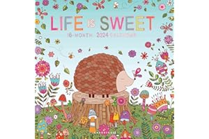 Graphique 2024 Life is Sweet Wall Calendar | 12” x 12” | Thick Paper | Home & Office Organizer | Large Monthly Grid | 3 Languages & Marked Holidays | 4 Month Preview Page for 2025…