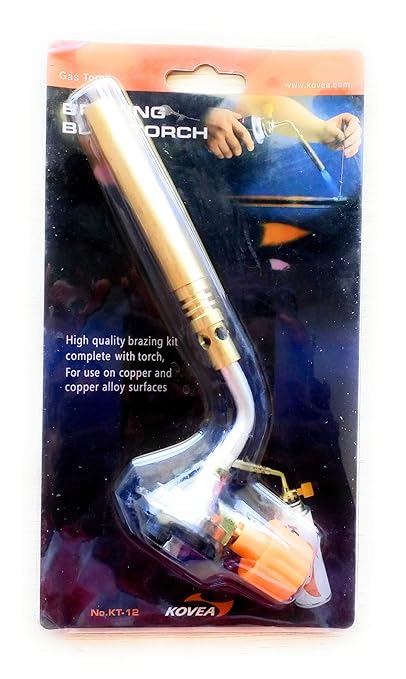 carryitout Steel High Power Butane/LPG Gas Brazing Blow Torch for Camping Welding Alloy (10-inch, Silver)