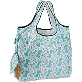 Reusable Large Foldable Shopping Bag Fish Bone by Eco Chic