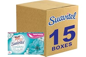 Suavitel Complete Fabric Softener Dryer Sheets, Waterfall Mist - 15 Pack