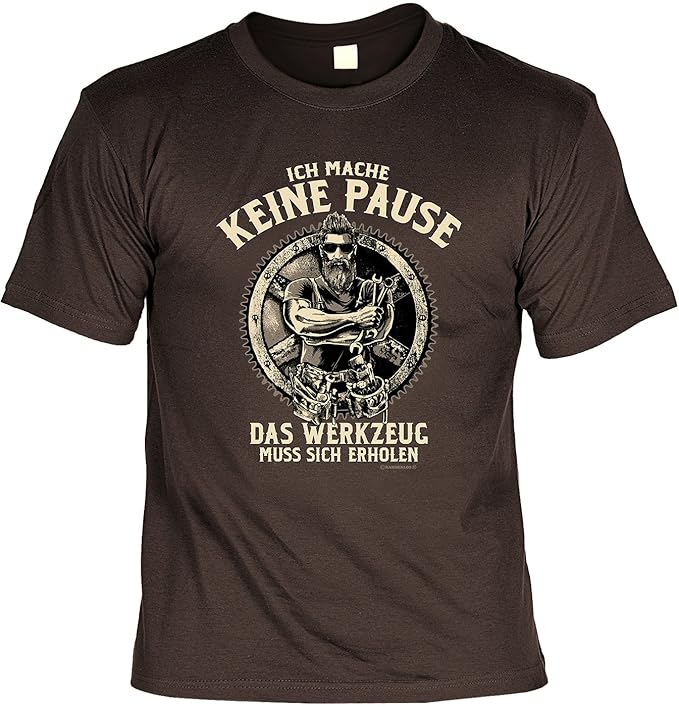 Mega Shirt Lustiges Sprüche Shirt T Shirt Mit Urkunde Das Werkzeug Muss Sich Erholen Geschenkartikel Fun Artikel Partygeschenk Man Männer Geschenk
