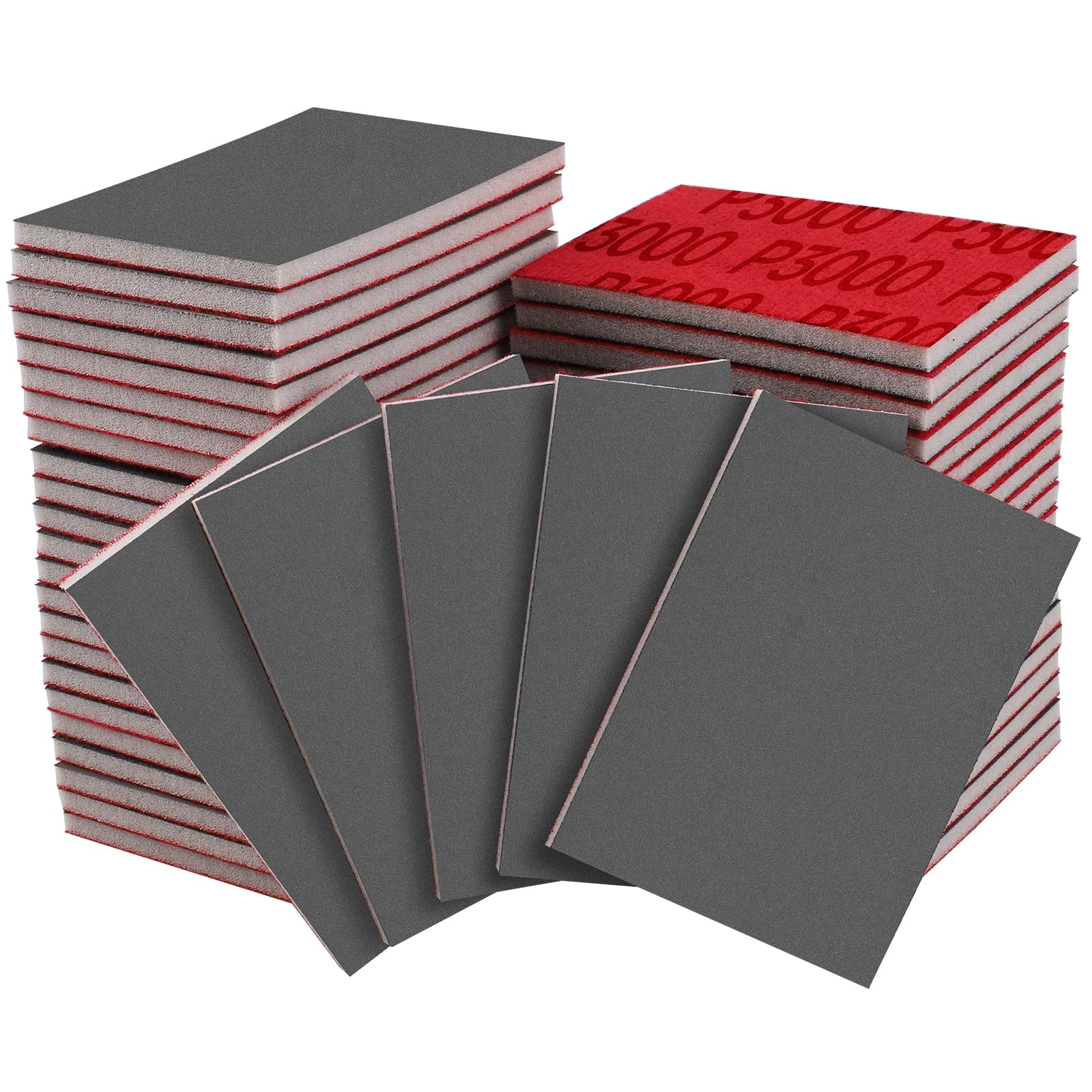 Shineboc 20 Pcs Grit Sanding Sponge Set,3000 Grit Flexible Foam Filled Sanding Pad,Wet And Dry Blocks Sandpapers Sheets for Wood & Metal,Railings,Furniture Polishing โ image 1