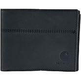 Carhartt Men’s Full Grain Saddle Leather Wallets, RFID Blocking Bifold, Trifold, and Front Pocket Options, Gifts for Men