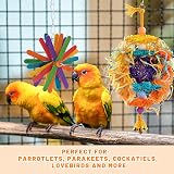 MYMULIKE 6 Packs Bird Shredder Toys for Small to Medium Birds Safe Natural view 5