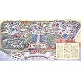 Laminated 46x24 Poster: Vintage Map - Vintage Disney Parks
