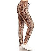Leggings Depot Premium Women's Joggers Popular Print High Waist Track Pants(S-XL) BAT2