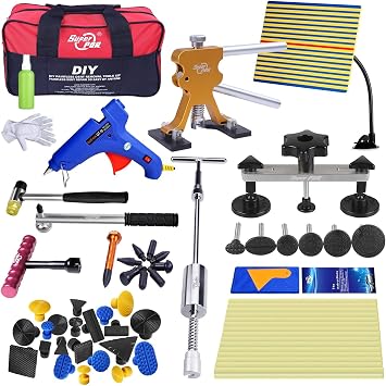 Amazon Com Super Pdr 52pcs Pdr Kits Auto Car Body Paintless Dent Repair Removal Tools Kit For Automobile Body Washing Machine Motorcycle Refrigerator Automotive