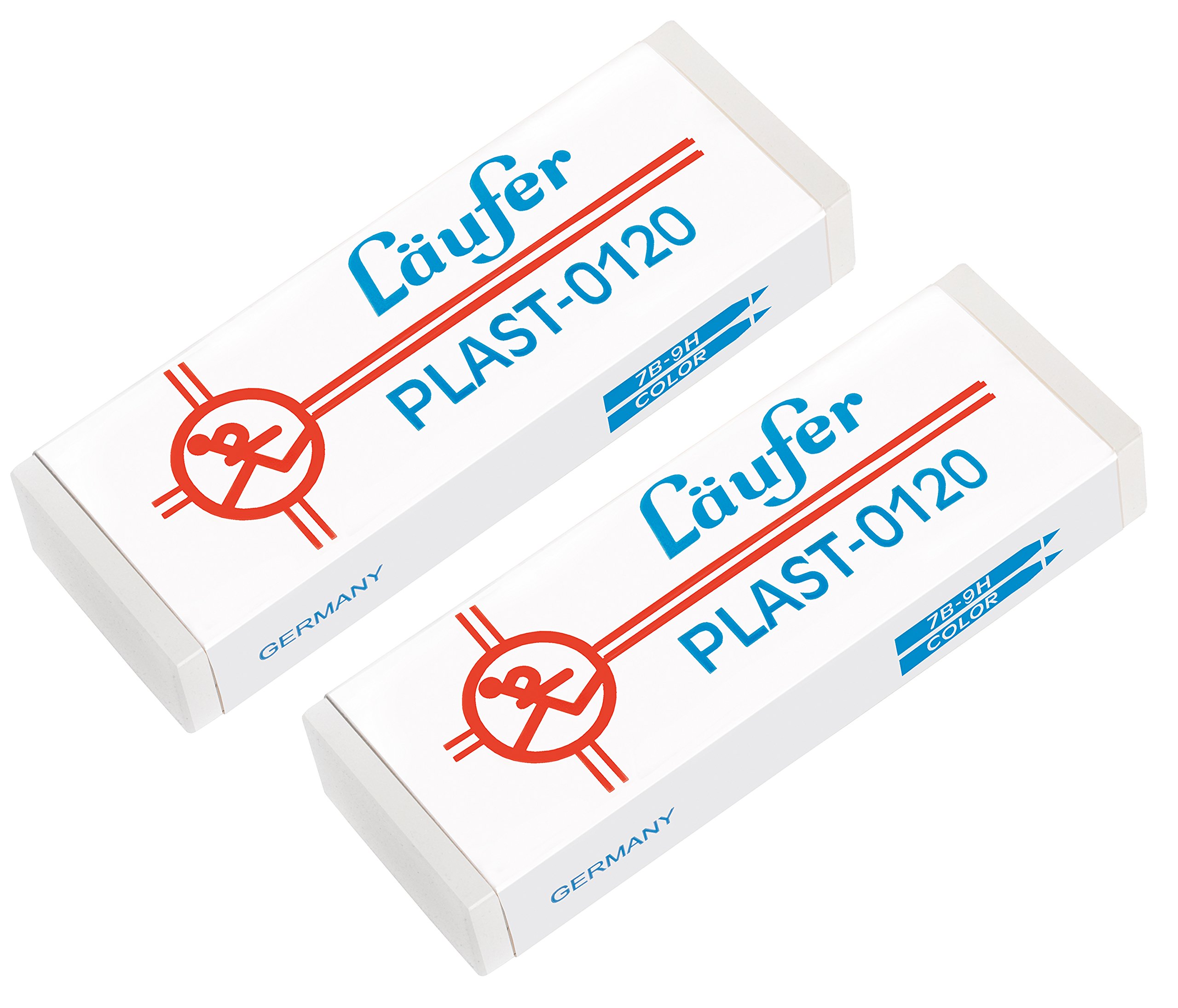 Läufer Plastic Eraser Rubber 2 Erasers groß