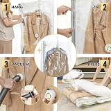 TAILI Hanging Vacuum Storage Bags 6 Pack Space Saver Wardrobe Organizer view 5