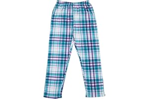 North 15 Girl's Super Cozy Minky Fleece Plaid Lounge Pants (7-14)
