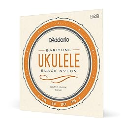 D'Addario Baritone Ukulele Strings, Black