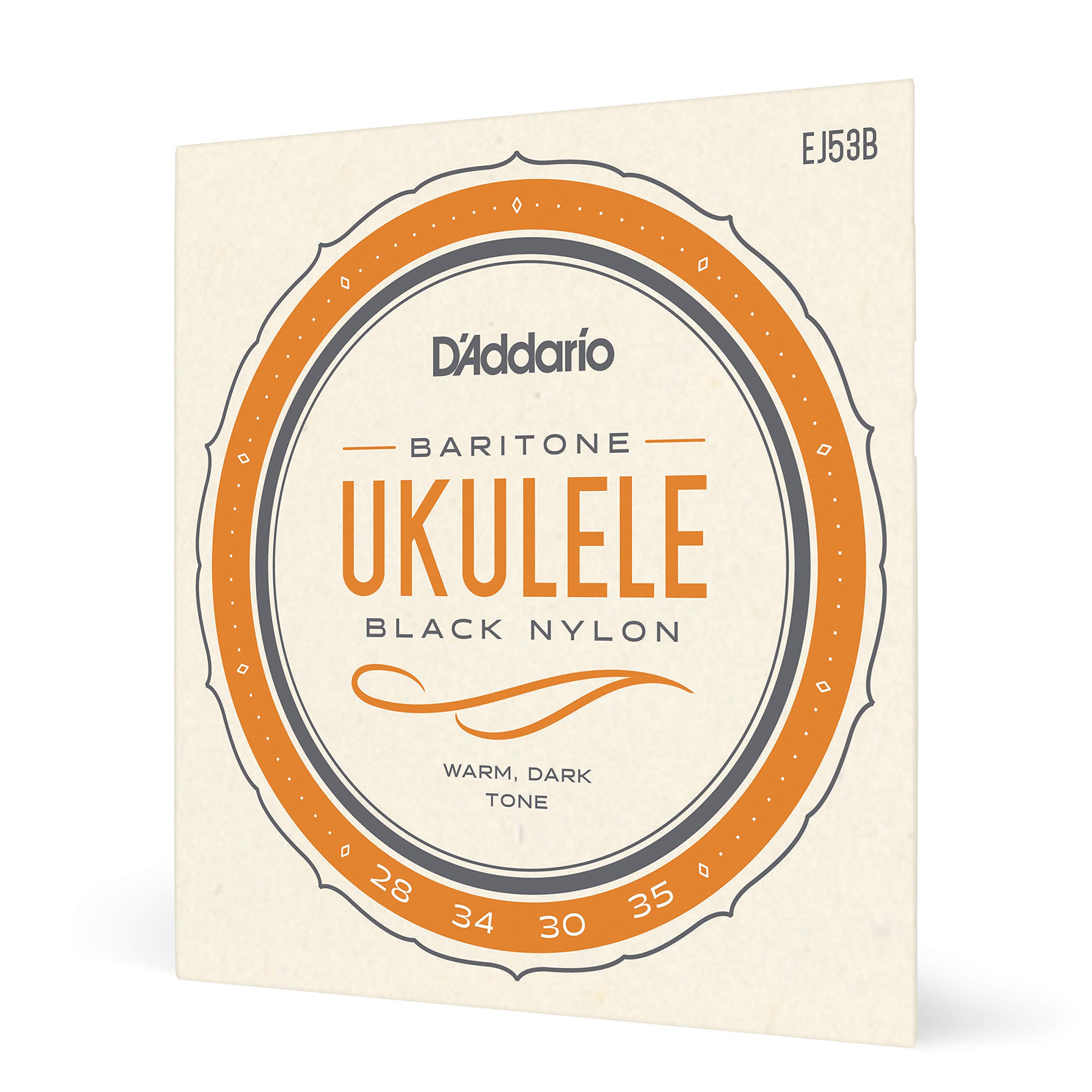 D'Addario Baritone Ukulele Strings, Black