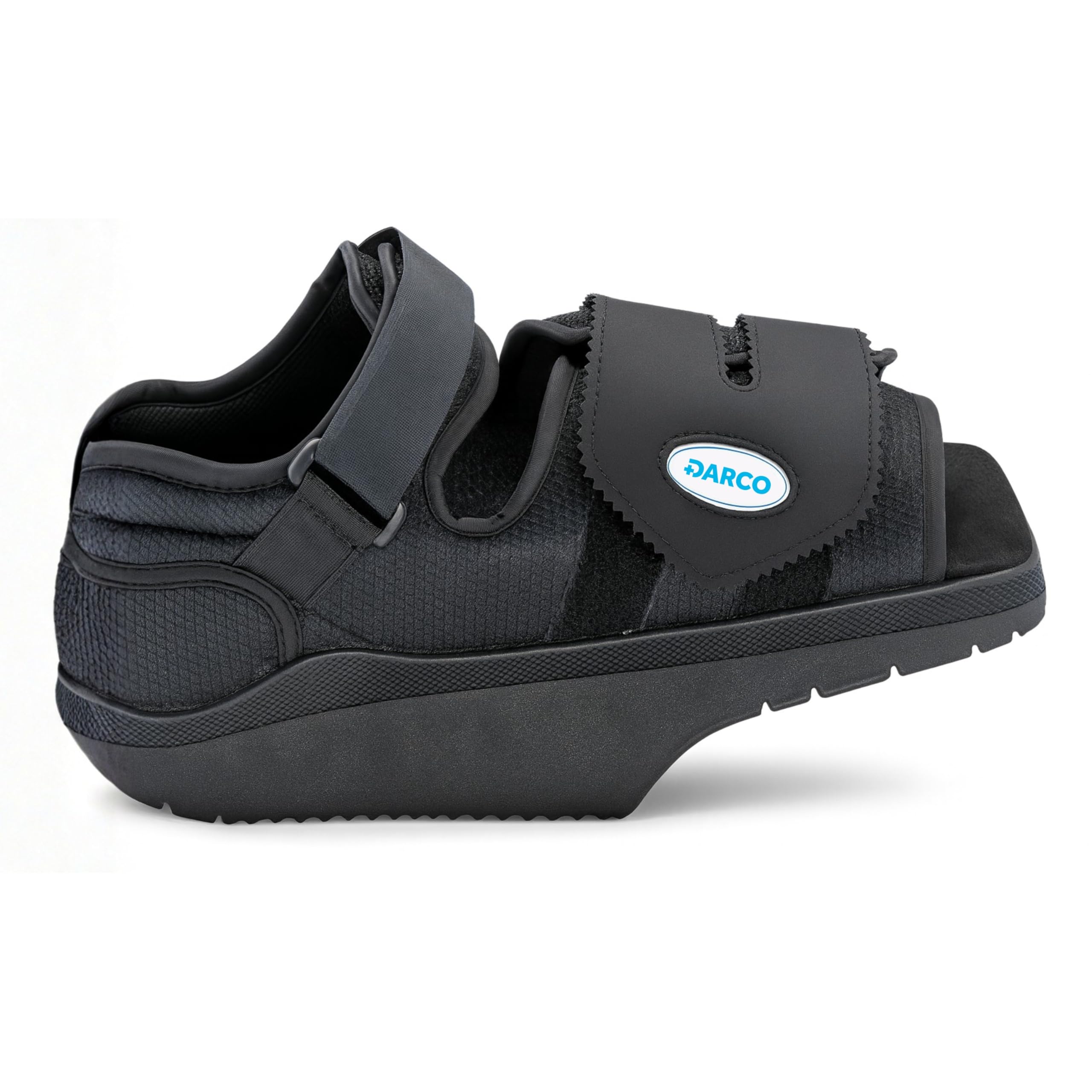 DARCO Orthowedge Shoe, Orthapaedic Shoe, For Injury and Recovery, Rehabilitation and Physio, Black, X-Large