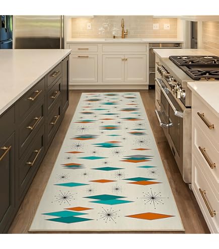 * vintage runner ୨୧ 鹿さん達のししゅう絵 テーブルマット Vintage Rug Table Runner - Boo + Rook