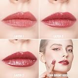 Oulac Rose Glitter Lipstick Brunt Rose Moisture Tinted Lip Balm view 6