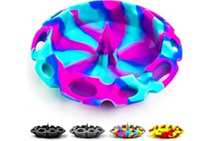 Debowler UFO Silicone Tray - with Soft Silicone Cleaning Spike - Catches Debris in Heat Resistant Tray Without Scratching Glassware - Dishwasher Safe - Cotton Candy