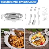 Odoland Camping Cookware Set 15pcs Nonstick Pot Pan Kettle Cups Plates Cutlery view 5