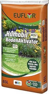 Euflor Humobil® Bodenaktivator AKTIVplus 65L Sack•hochwertiger Humus und ausgewogener Volldünger•zur Rasenpflege/Rasenreperatur•gegen Trockenheit und Nährstoffmangel