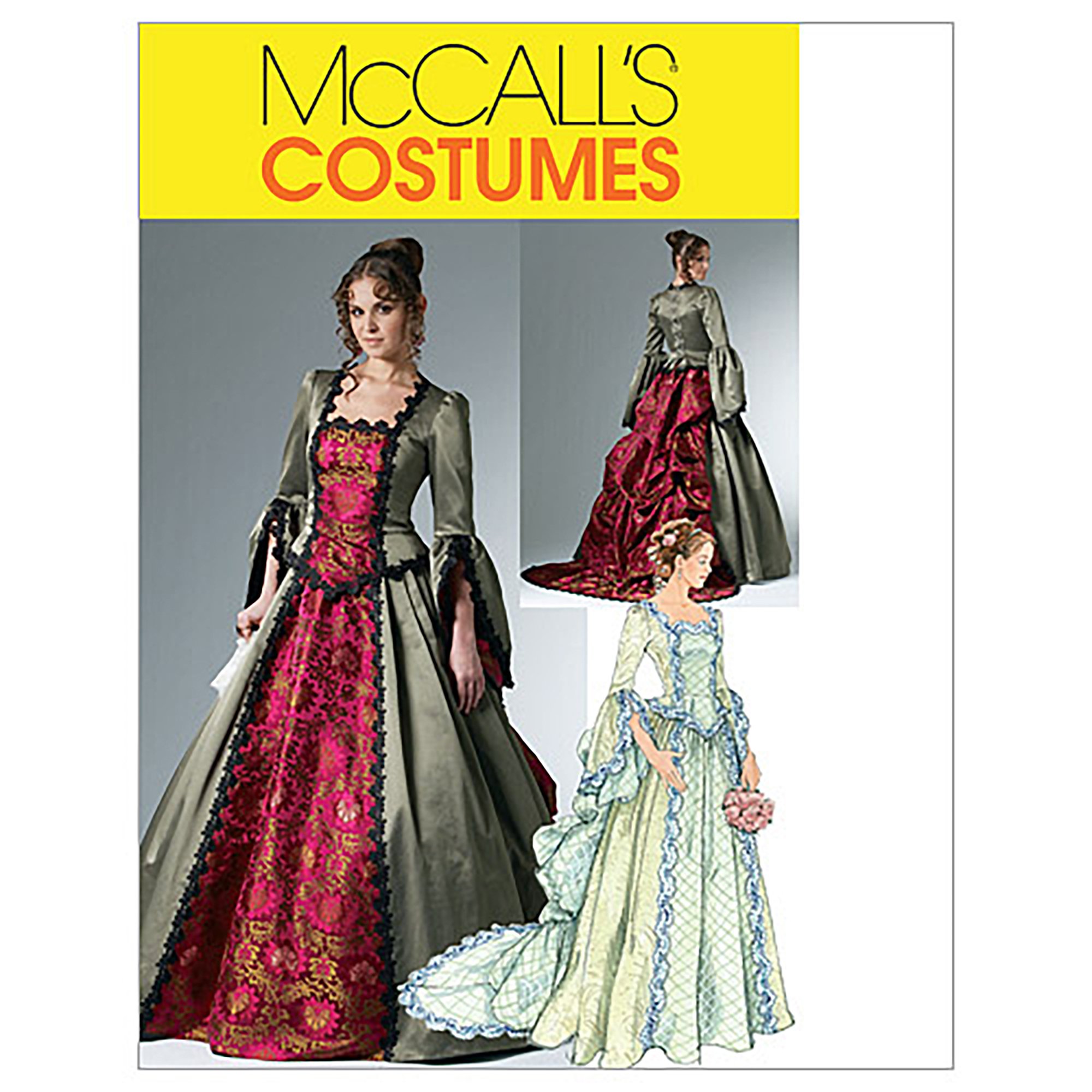 McCall's Patterns M6097 Size EE 14-16-18-20 Misses' Victorian Costume, Pack of 1, White