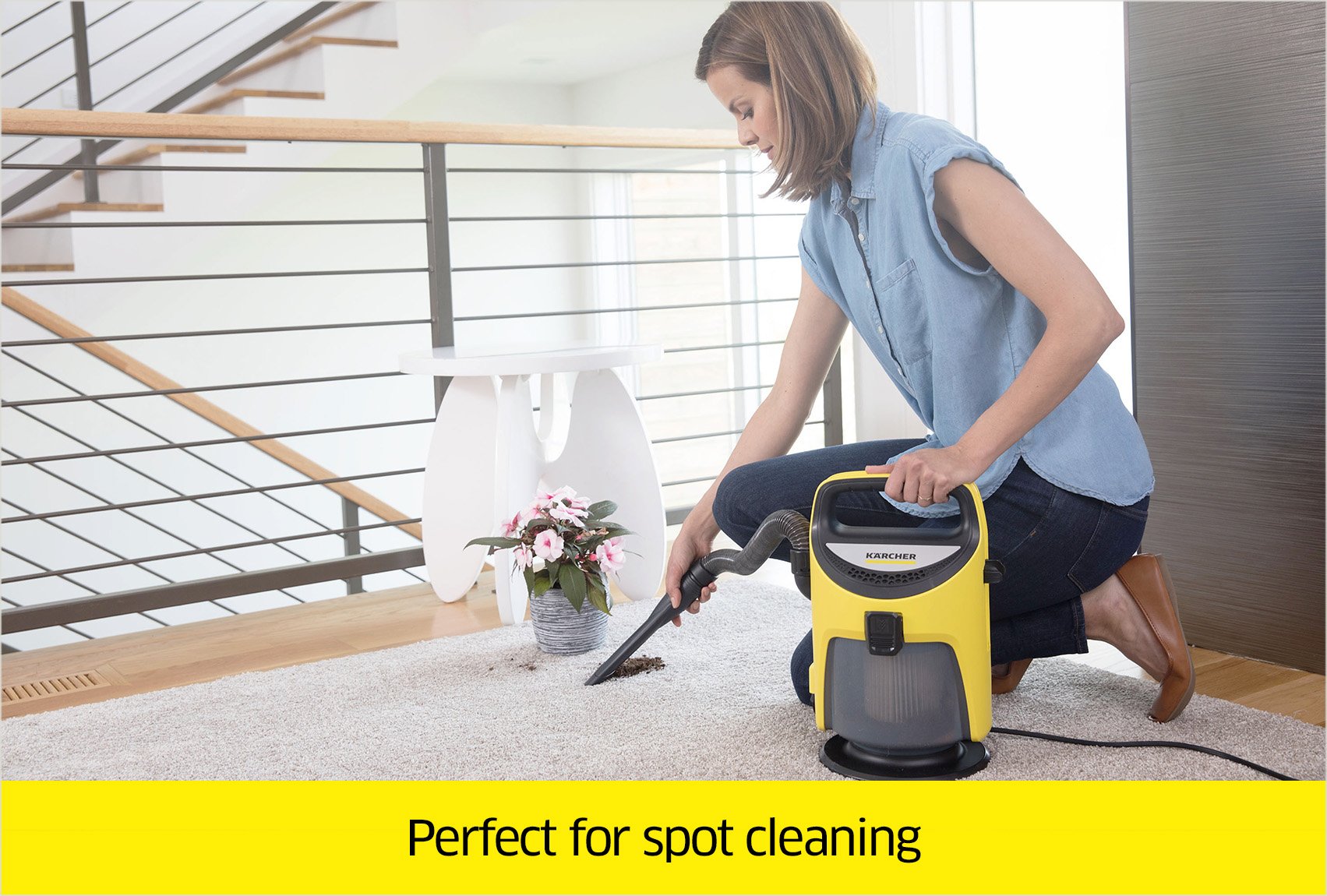 Karcher TV1 Indoor Wet/Dry Vacuum, Yellow 886622023302 eBay