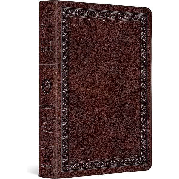 ESV Large Print Compact Bible, Red Letter (Buffalo Leather, Deep