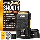 8500RPM Leather-Wrapped Close Shave Foil Shavers for Men, Portable 3-Speed Electric Foil Razor with Travel Case, Cordless 200min Runtime, USB-C Rechargeable, Fast Charging, Charger Included