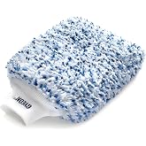 Gyeon Smoothie Ultra Durable ScratchFree Microfiber Wash Mitt for Detailing | 1250 GSM three-fiber microfiber wash mitt lifts dirt away from paint during washing rather than dragging it across.