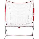 Furlihong NT01 Baseball & Tennis Ball Recycling System Net, 6 x 7ft, Portable Polyester Net and Fiberglass Frame, Compatible 