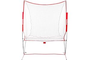Furlihong NT01 Baseball & Tennis Ball Recycling System Net, 6 x 7ft, Portable Polyester Net and Fiberglass Frame, Compatible 