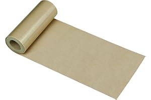 Azobur Fabric Iron on Patches, Inside and Outside Fabric Patch, Repairing Decorative Fabric kit 4"x 60" (10.5cm x 152.5cm)（Khaki）