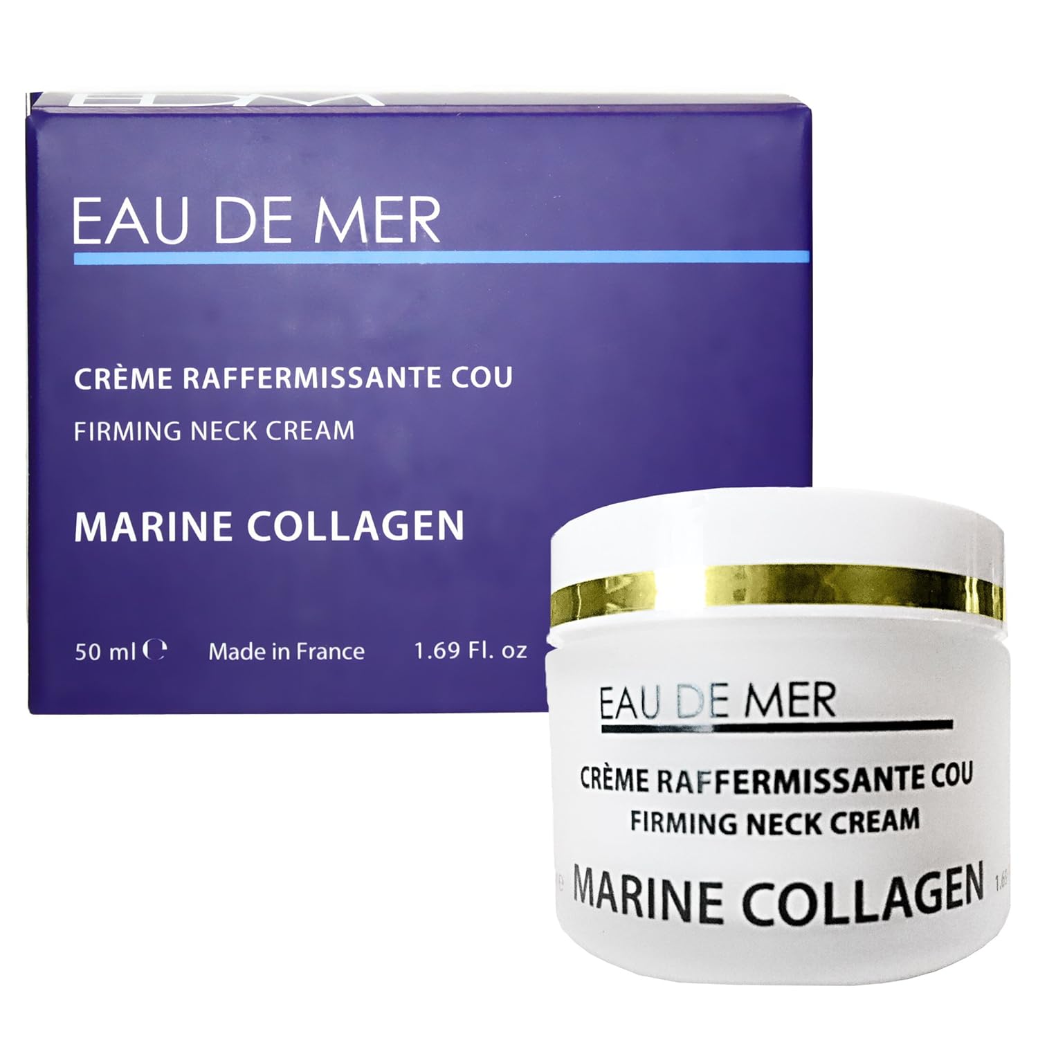 Marine Collagen Firming Neck Cream, Anti-aging, Tightening, Lifting Cream, Age-Defying Miracle Excellent for Sensitive Skin