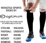 Optimum Classico Junior Socks Moisture-Wicking Cushioned Black 3-6 view 8