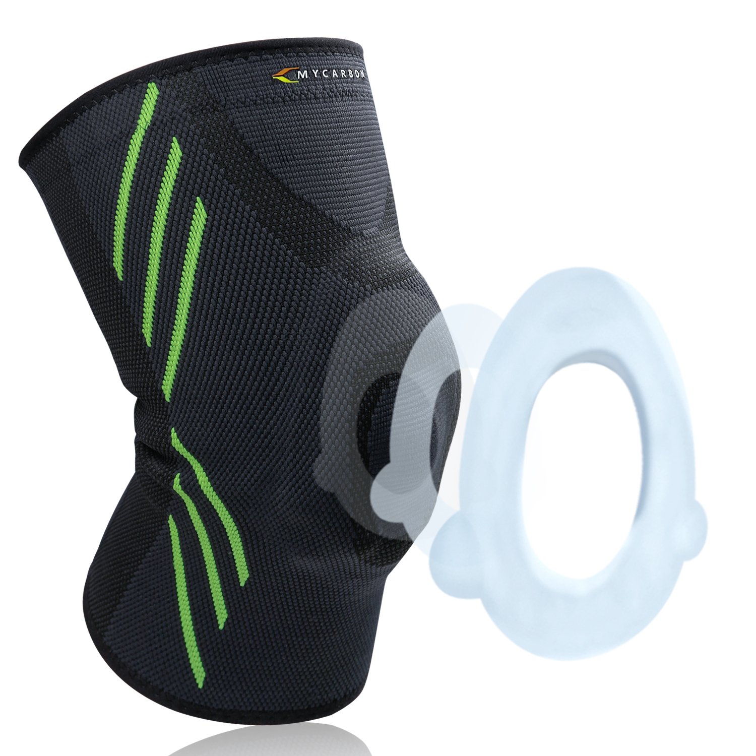 Supporto Ginocchio Lunge 2 Pezzi Antiscivolo Tutore Ginocchio Compressione Tracolla Regolabile Fascia Per Ginocchio Per Menisco, Artrite, ACL, Sport (blu, S