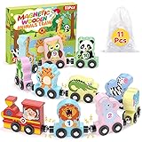 11 Pcs Magnetic Train Set Montessori Toys for 1 2 3