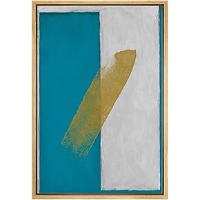 SIGNWIN Framed Canvas Print Wall Art Yellow Streak...