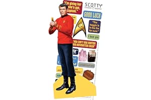 Lt. Cdr. Scott - Star Trek Greeting Card with Sticker Sheet