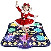 Dance Mat Toys for 3-12 Year Old Girls Boys, Kids Dance Mat with Light Up 8-Buttons & Wireless Bluetooth, Music Dance Toy with 5 Modes, Birthday Xmas Gifts for 3 4 5 6 7 8 9 10+ Year Old Girls Boys