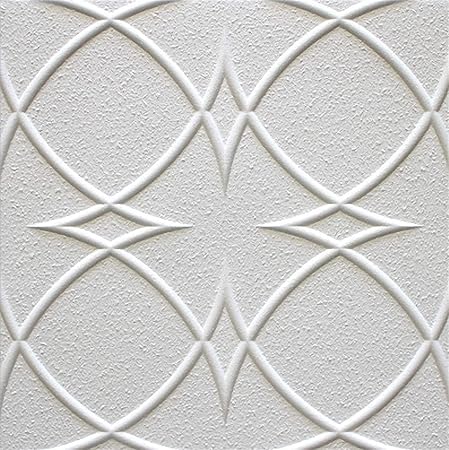 Polystyrene Ceiling Tiles Saturn Pack 88 Pcs 22 Sqm White
