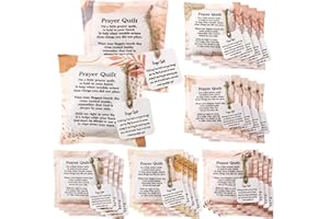 Tudomro 28 Pcs Mini Prayer Quilt with Cross Inside Morandi Color Vintage Pocket Scripture Prayer Quilt Squares Sympathy Christian Gifts for Women Pastor Appreciation