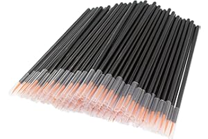 Disposable Eyeliner Brush,Eye Makeup Tools, Eyeliner Pencil For Eye Makeup, Eyelashes (150 PCS） (Yellow)