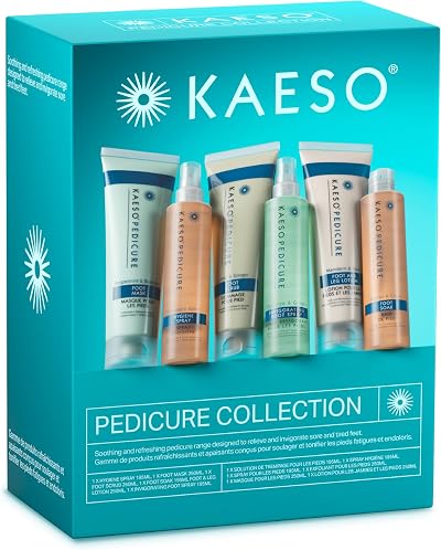 Kaeso Pedicure Kit Refreshing Range Foot Care Set 7 Piece Natural Ingredients