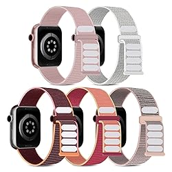 5 Pack Sport Loop Bands Compatible with Apple Watch